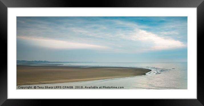 SANDSPIT Framed Mounted Print by Tony Sharp LRPS CPAGB