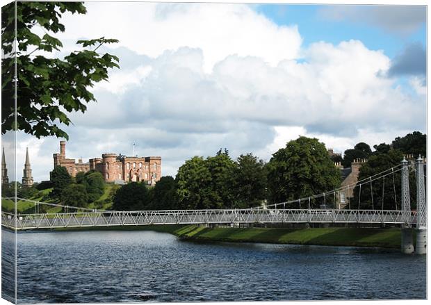 Inverness Castle, Scotland Canvas Print by Jacqi Elmslie