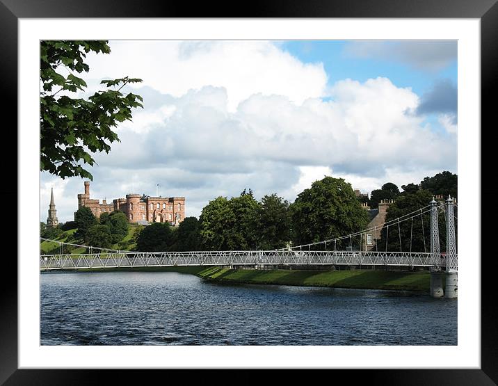 Inverness Castle, Scotland Framed Mounted Print by Jacqi Elmslie