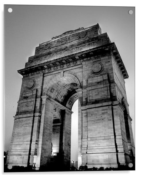 Pride of India - INDIA GATE Acrylic by Viraj Nagar