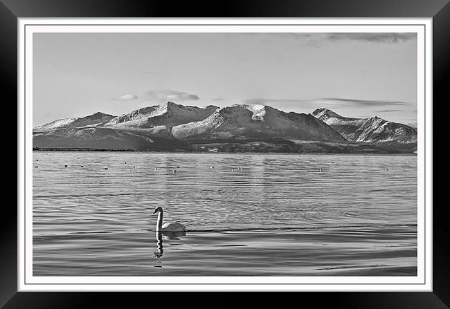 Black & White Landscape Framed Print by Sam Smith