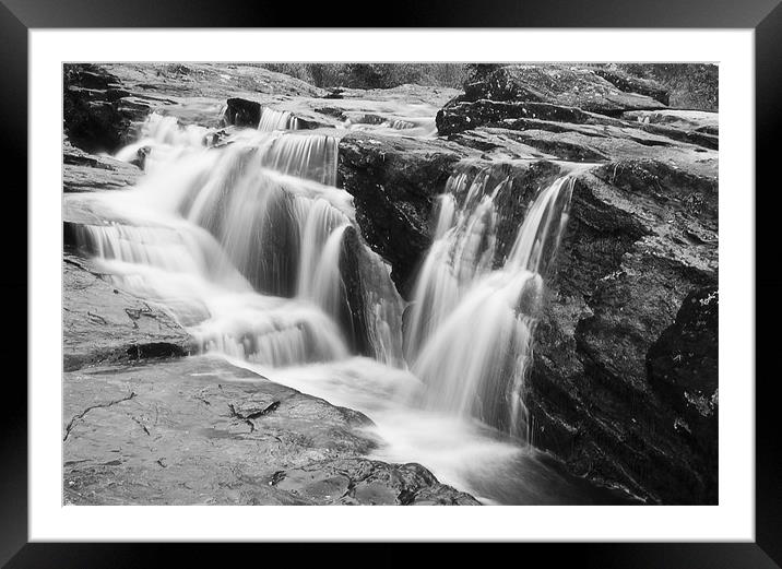 Waterfall Framed Mounted Print by Sam Smith