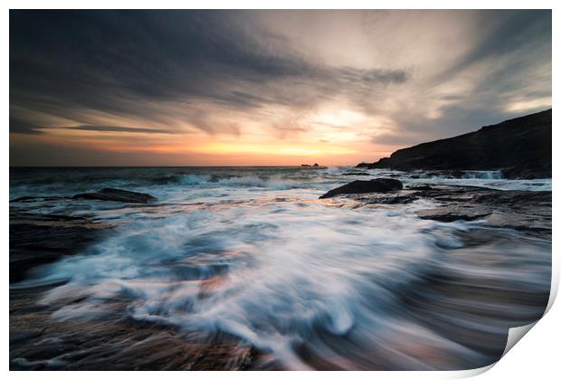 A Cornish Sunset Print by mark leader