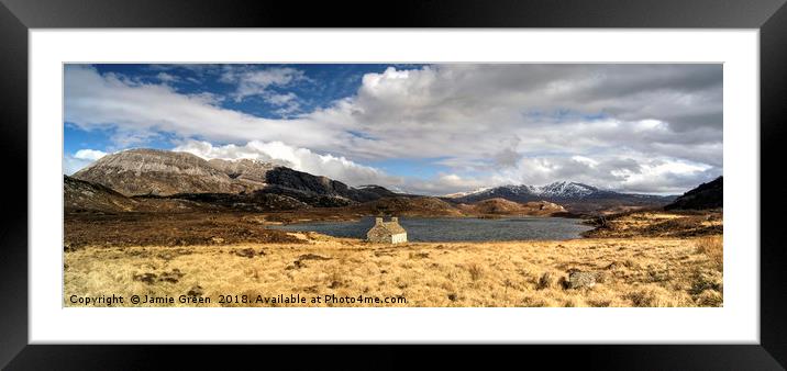 Loch Stack and Arkle Framed Mounted Print by Jamie Green