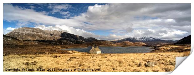 Loch Stack and Arkle Print by Jamie Green