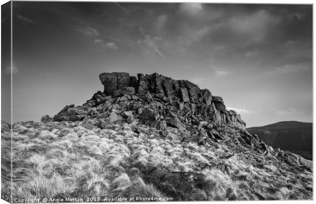 Crook Hill Summit Canvas Print by Angie Morton