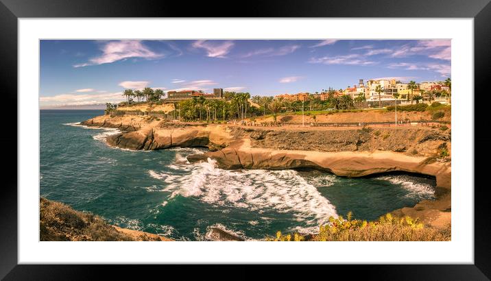 Panorama Costa Adeje Bay Framed Mounted Print by Naylor's Photography