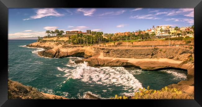 Panorama Costa Adeje Bay Framed Print by Naylor's Photography