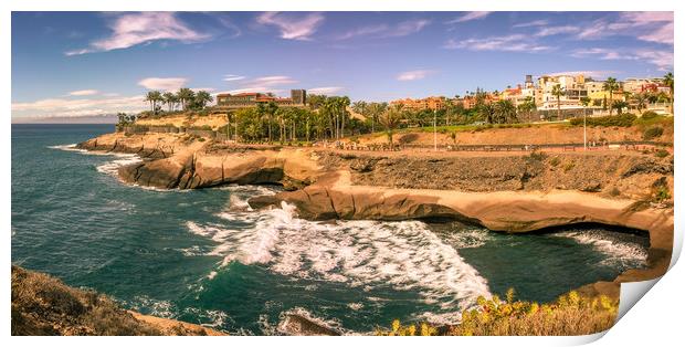 Panorama Costa Adeje Bay Print by Naylor's Photography