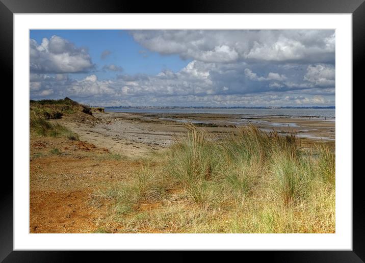 The Naze beach Framed Mounted Print by Diana Mower