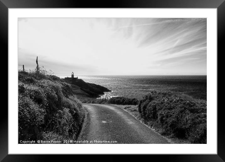 Strumble Head Light Framed Mounted Print by Barrie Foster