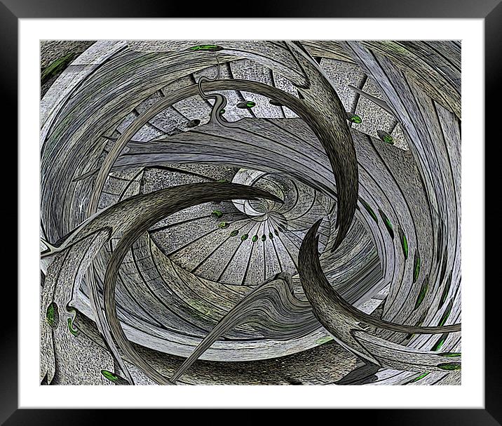 wooden whirlpool Framed Mounted Print by Heather Newton