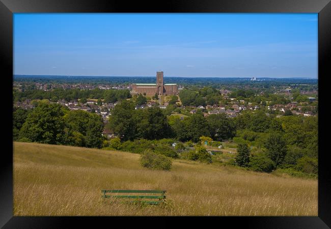 View to Guildford Cathedral Framed Print by Philip Enticknap