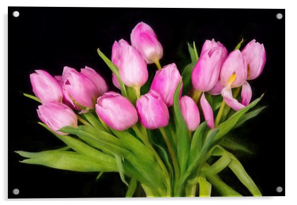 Tulips Acrylic by Gary chadbond