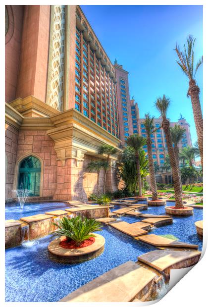Atlantis Palm Hotel Dubai Print by David Pyatt