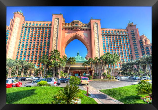 Atlantis Palm Hotel Dubai Framed Print by David Pyatt