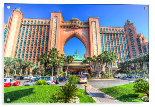 Atlantis Palm Hotel Dubai Acrylic by David Pyatt