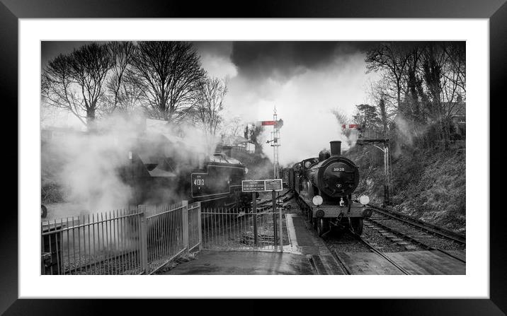 Ex LSWR  Drummond T9 4-4-0 class locomotive number Framed Mounted Print by Philip Enticknap
