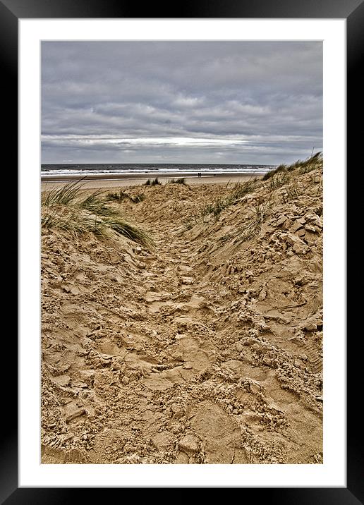 Pathway to the sea Framed Mounted Print by Paul Macro