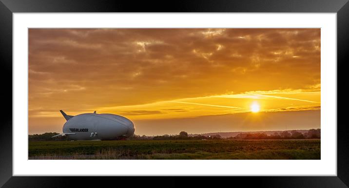 The Airlander 10 at Cardington Framed Mounted Print by Donnie Canning
