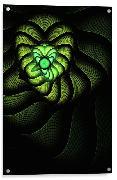 Fractal Cobra Acrylic by John Edwards