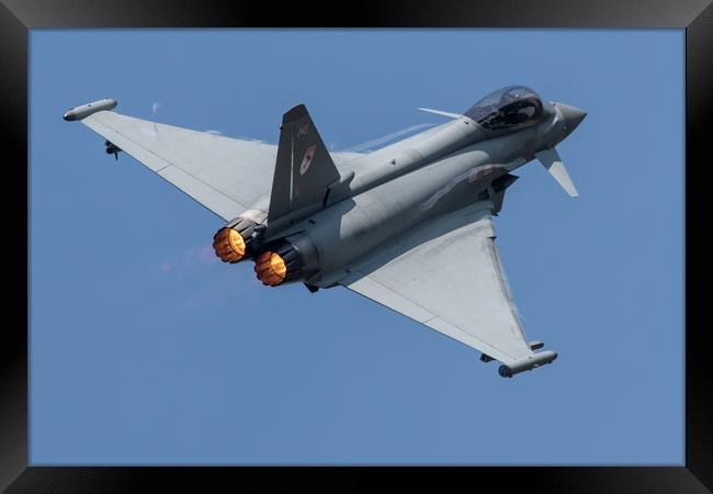 2018 RAF Eurofighter Typhoon Display Framed Print by J Biggadike