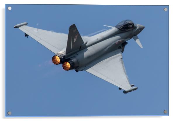 2018 RAF Eurofighter Typhoon Display Acrylic by J Biggadike