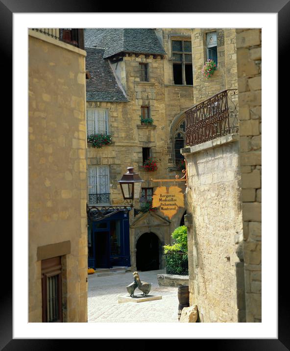 Sarlat , Dordogne France.  Framed Mounted Print by Philip Enticknap