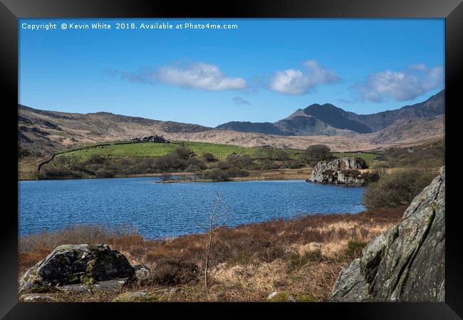 Walking in North Wales Framed Print by Kevin White