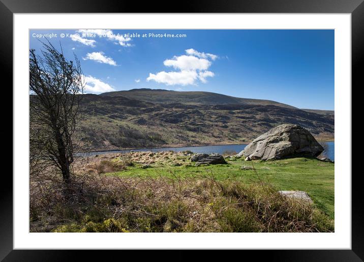 Lakes in Wales Framed Mounted Print by Kevin White