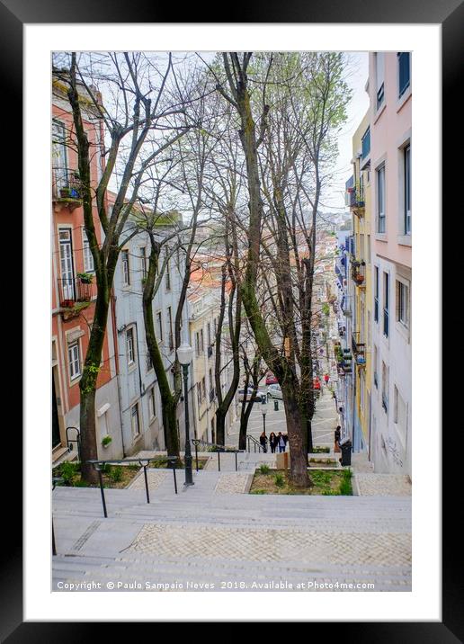 The trees that "stair" among us Framed Mounted Print by Paulo Sampaio Neves