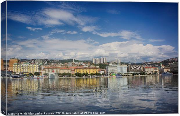 Rijeka harbour Canvas Print by Alexandru Razvan
