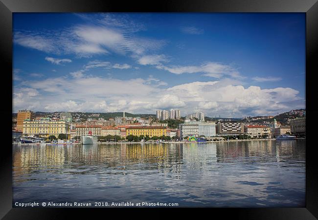 Rijeka harbour Framed Print by Alexandru Razvan