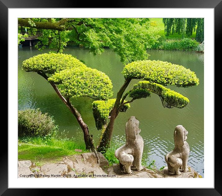 Japanese gardens in the Loire Valley Framed Mounted Print by Penny Martin
