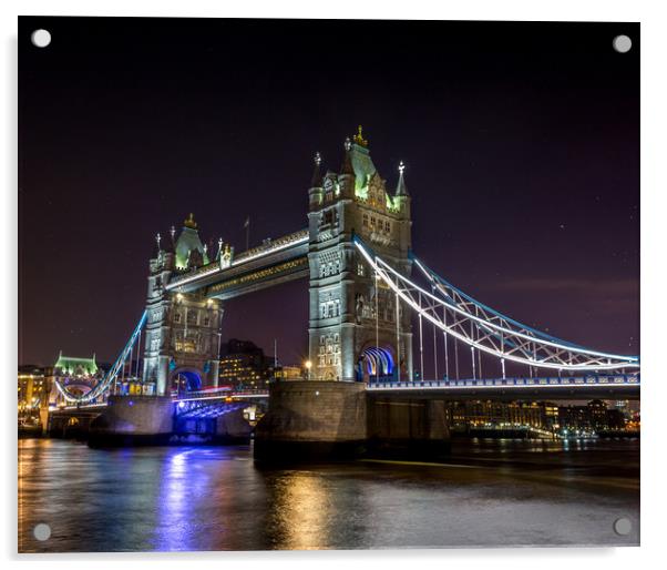 London Bridge Acrylic by Chris Jones