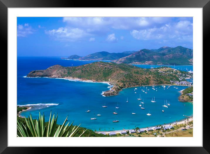 English Harbour Antigua, Caribbean  Framed Mounted Print by Philip Enticknap