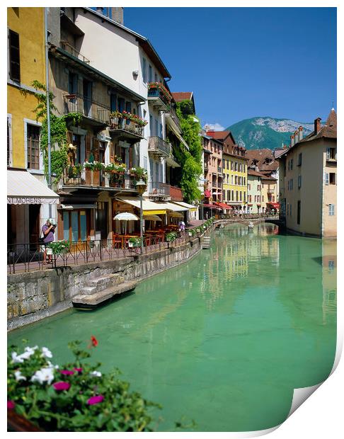 ANNECY, RHONE ALPS FRANCE  Print by Philip Enticknap