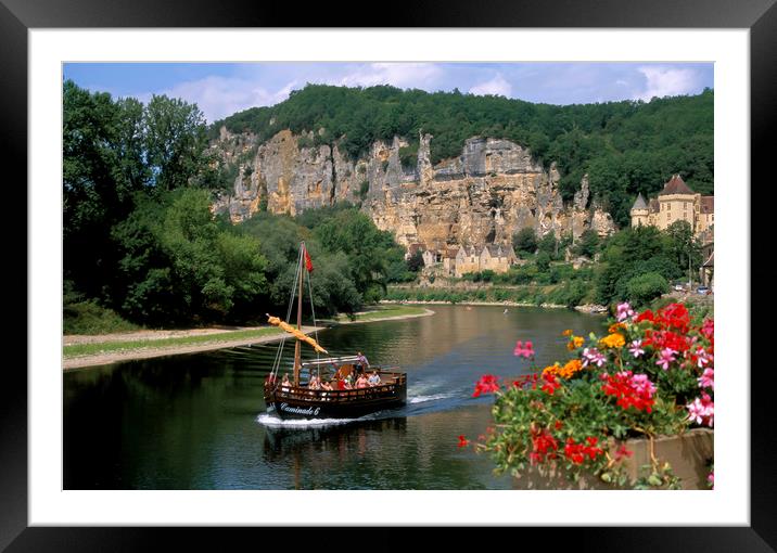 La Roque Gageac, Dordogne , France. Framed Mounted Print by Philip Enticknap