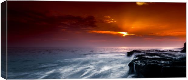 Southern Down Sunset Canvas Print by Chris Jones