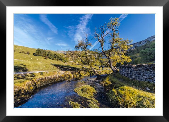 Approach to Malham Cove Framed Mounted Print by Kerri Dowling
