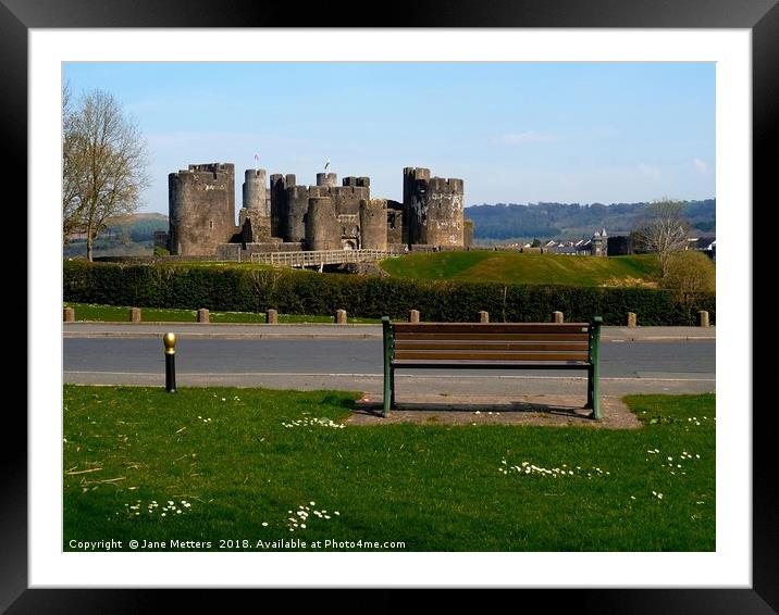     Castle View                           Framed Mounted Print by Jane Metters