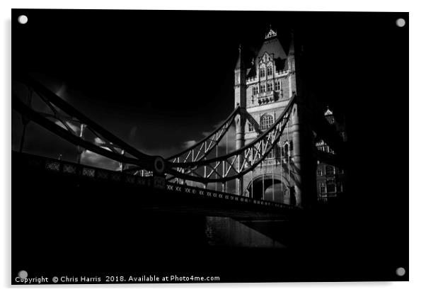 Tower Bridge Acrylic by Chris Harris