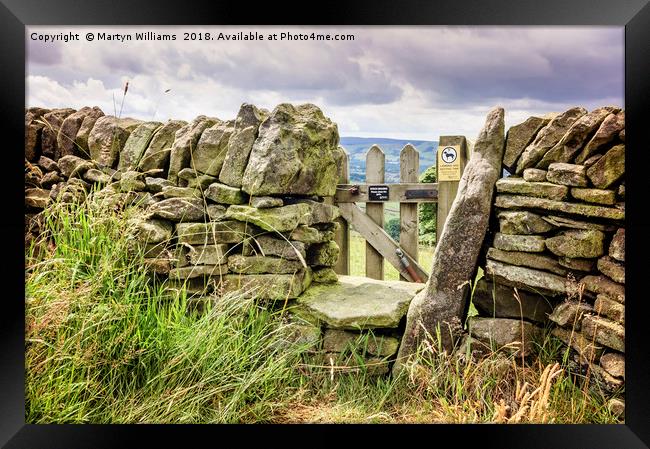 Stone Wall, Derbyshire Framed Print by Martyn Williams
