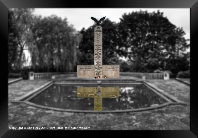 Polish War Memorial Isolation 2 Framed Print by Chris Day