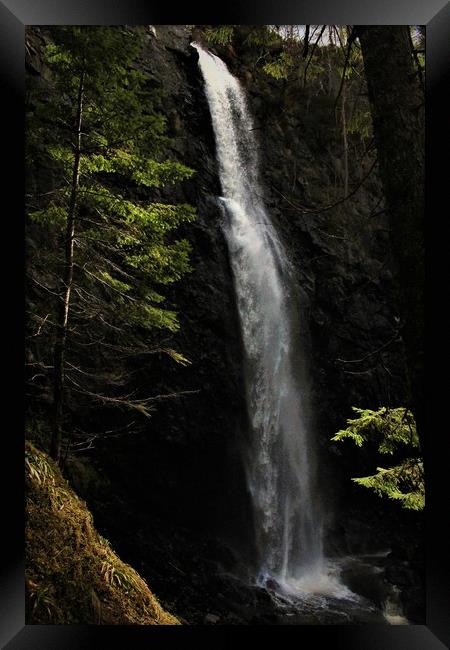 The Plodda Falls Glen Affric Framed Print by alan todd