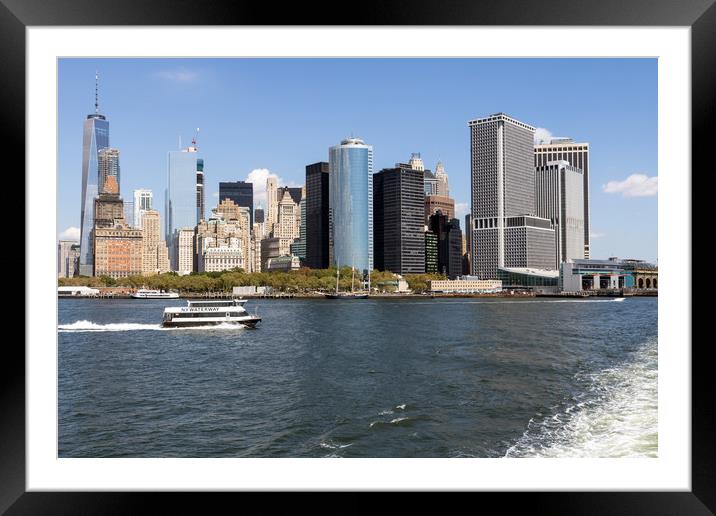 Lower Manhattan New York Framed Mounted Print by Kerri Dowling