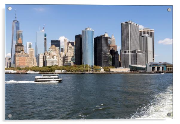 Lower Manhattan New York Acrylic by Kerri Dowling