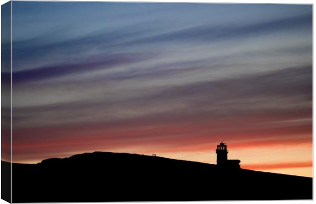 Belle Tout Eastbourne Sunset Canvas Print by Phil Clements