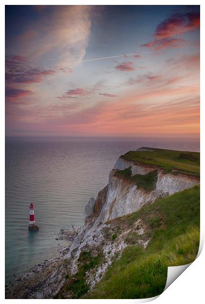 Beachy Head Sunset Print by Phil Clements