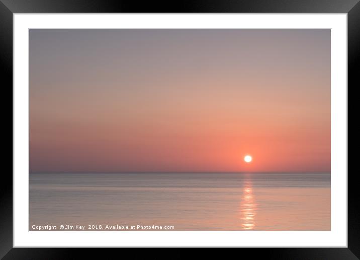Sunrise Weybourne Norfolk Framed Mounted Print by Jim Key